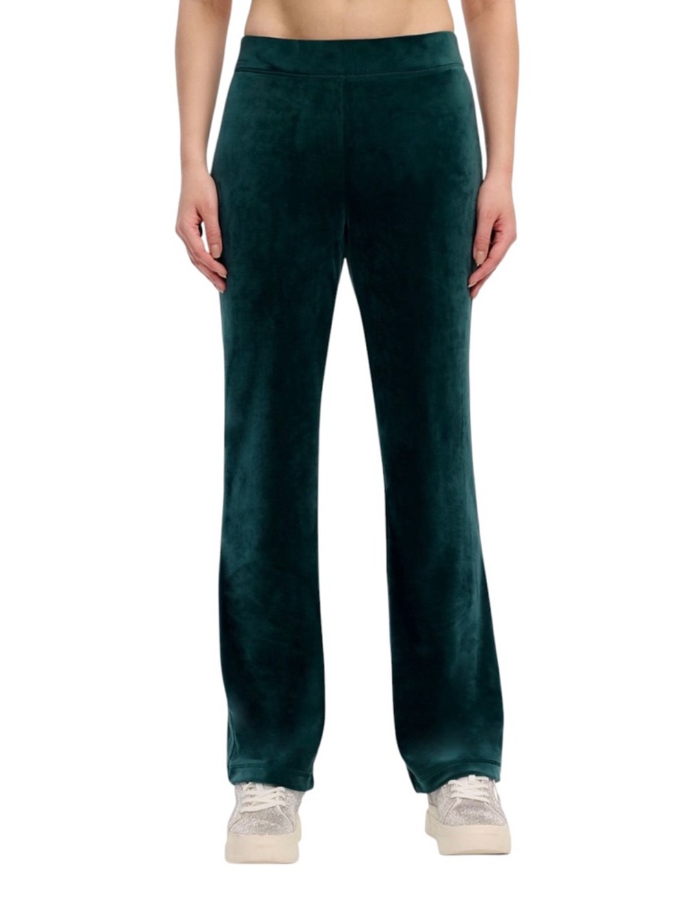 Juicy Couture Turquoise Velour Track Pants XXL Rhinestone Logo Y2K Wide Leg